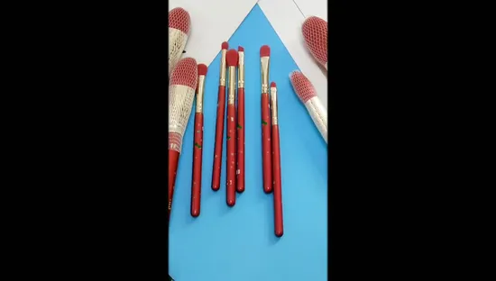 핫세일 메이크업 브러쉬 10개입 전문 화장품 브러쉬 크리스마스 선물 레드 메이크업 브러쉬 세트