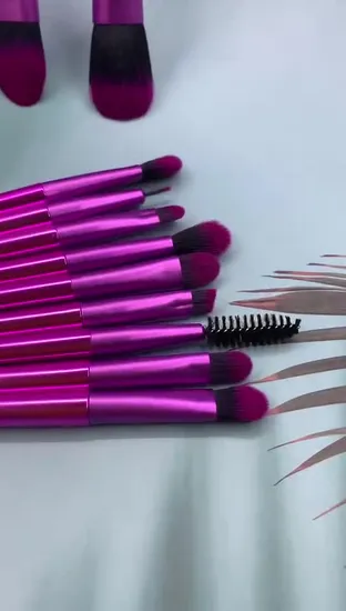 프라이빗 라벨 프리미엄 소프트 헤어 8개입 화장품 메이크업 브러쉬 세트 De Perii De Machiaj