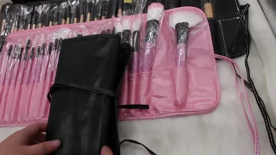 32개입 전문 메이크업 뷰티 도구 개인 상표 메이크업 브러쉬 핑크 화장품 브러쉬 합성 메이크업 브러쉬 세트